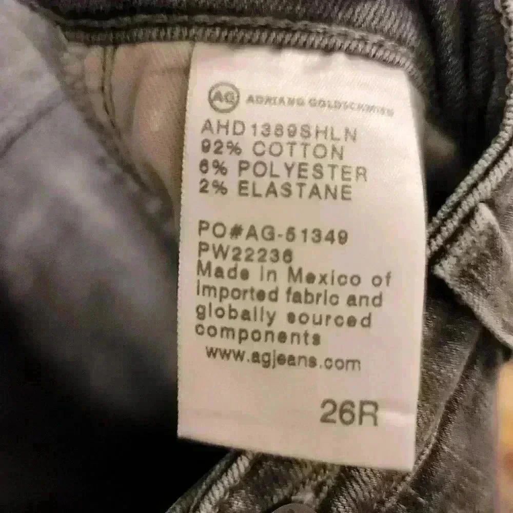 Adriano Goldschmied Gray Legging Ankle Skinny Jeans Size 26 - Picture 12 of 16